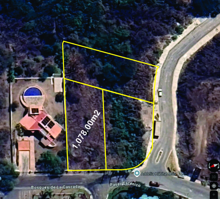 LAS CAÑADAS LOTE EN VENTA CON SUPERFICIE TOTALMENTE APROVECHABLE Y BONITA VISTA